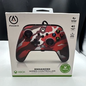 PowerA Enhanced Wired Controller for Xbox One - Metallic Red Camo Brand New - Picture 1 of 6