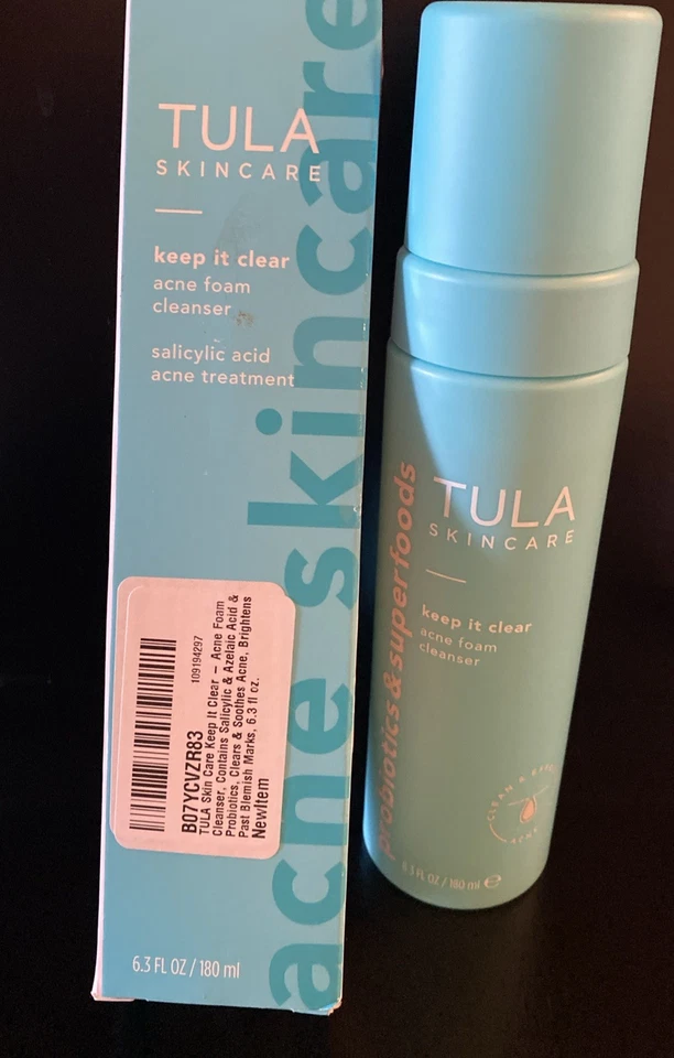6.3oz Tula Skincare Keep It Clear Acne Foam Cleanser 180ml