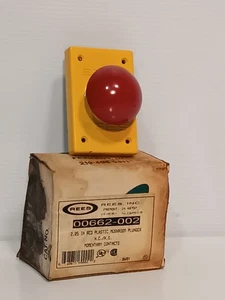 Rees 00662-002 rot Kunststoff Pilz Kolben Sicherheit Drucktastenschalter 2,25 Zoll - Bild 1 von 9