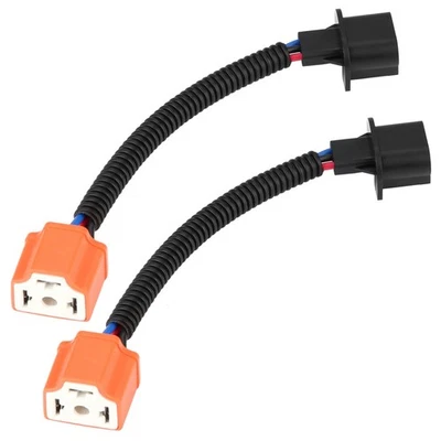 2Pcs H13 9008 To H4 9003 Hb2 Adapter Headlight Conversion Cable Female Led L HEN - Image 1 of 4