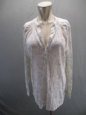 Túnica manga larga Eddie Bauer talla L multicolor floral 100 % algodón 213 Foto 1 de 4