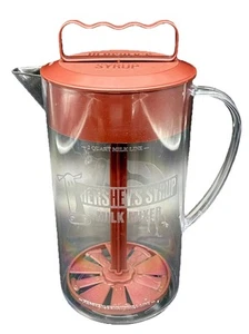 Hershey's Syrup Chocolate Milk Manual Mixer Pitcher 9" Tall GUC SHIPS FAST - Picture 1 of 11