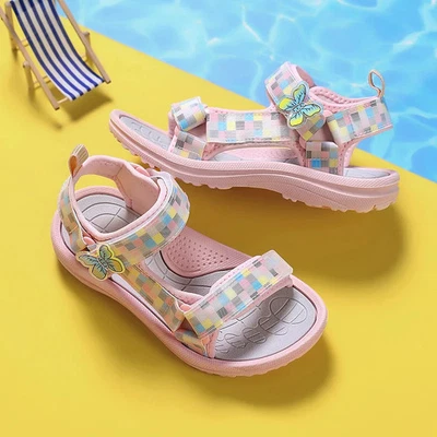 Sandalias de verano para niños bebés niñas niños pequeños suaves antideslizantes zapatos bebé lindo Foto 1 de 4