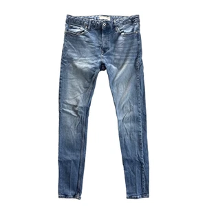 Topman Jeans Mens 34x34 Blue Cotton Denim Pants Slim Free Shipping - Picture 1 of 5