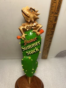 SHINER SOMMER GEILE KRÖTE EIDECHSE AUF EINEM KAKTUS Fassbier Zapfhahn Griff. TEXAS - Bild 1 von 20