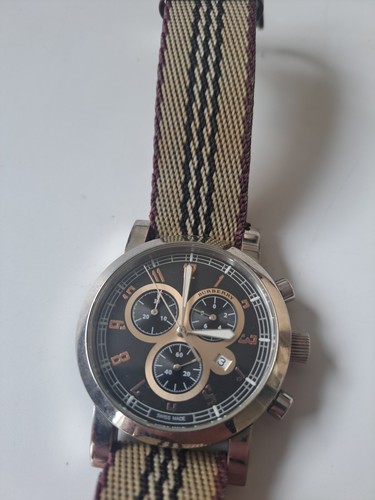 Orologio da polso uomo cronografo Burberry Swiss Made Switzerland