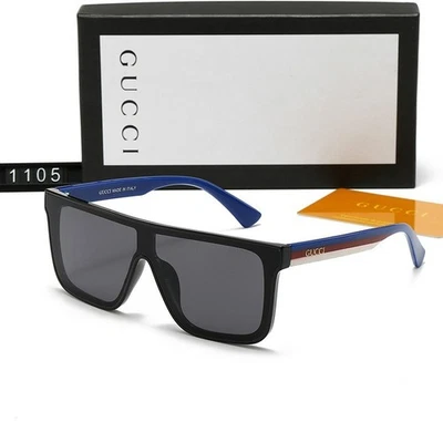 New Gucci Classic Sunglasses Stylish fashion Big rimmed Square sunglasses andBox - Image 1 of 4