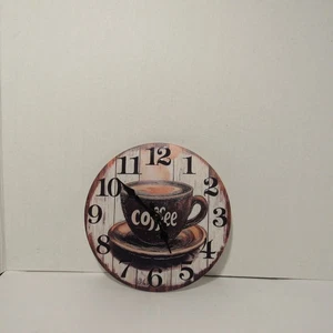 Nostalgic Brown Rustic Wood Style Design Clock 8" Battery Operated, Wall Hanging - Picture 1 of 8