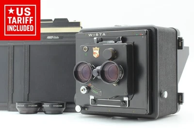 【Exc+5】 Wista 130 4x5 Large Format Film Camera WISTAR 130mm f5.6 Lens From JAPAN - Image 1 of 4