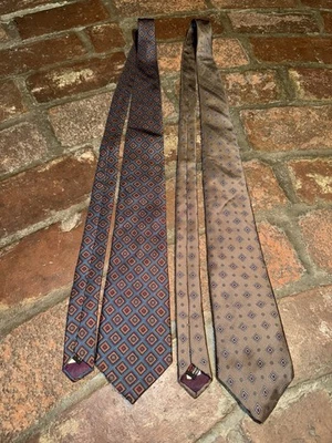 Lote de 2 corbatas vintage para hombre Giacomo Italia Foto 1 de 4