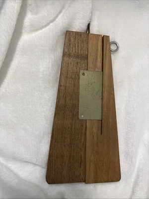 VTG Antique Wood Shuttle Punch Sliding Needle Weaving Rug Hooking Tool KP21 - Image 1 of 4