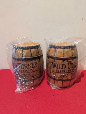 Wild Turkey Bourbon Branded Barrell Stubby Holders 12cm X2 Unused  - image 1 of 4