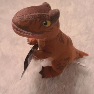 Jurassic Park World Plüsch-Dinosaurier brauner Raptor 8 Zoll Netflix Camp Kreidezeit neu - Bild 1 von 4