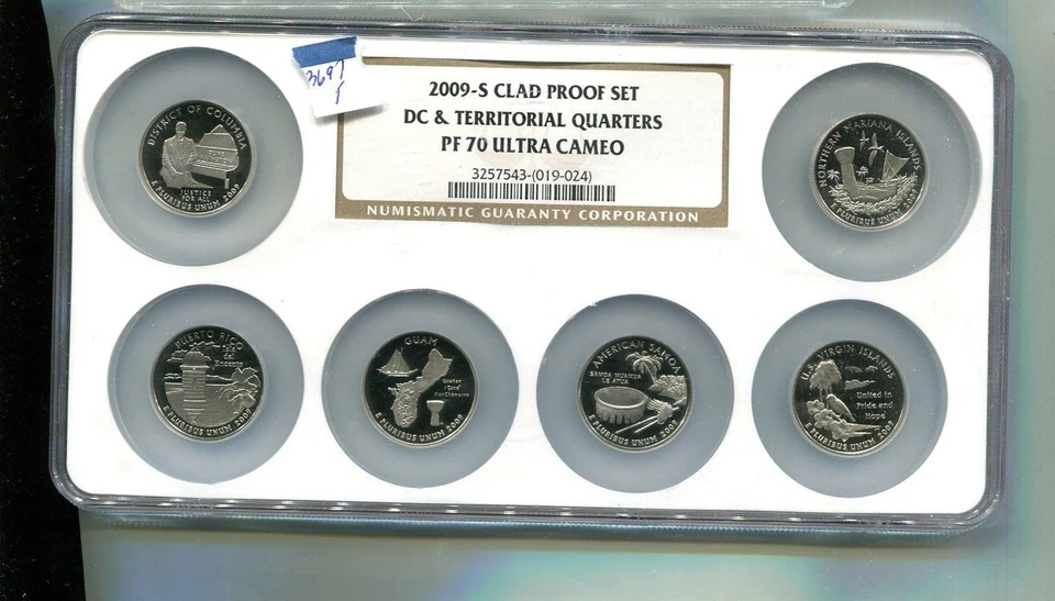 2009 S UNITED STATES TERRITORY STATE QUARTER PROOF SET NGC PF70 3697T - Image 1 of 1