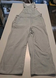 Neu mit Etikett Old Navy Damen-Latzhose Baggy weites Bein hellblau Denim Größe 16 - Bild 1 von 11