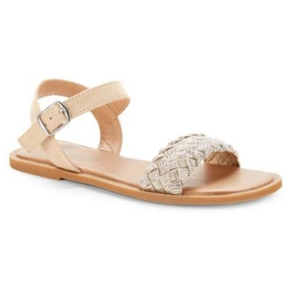 NUEVAS Sandalias Steve Madden para Niña Jnoahh Estrás con Tirantes, Talla 5, Precio de venta sugerido por el fabricante $60 Foto 1 de 4