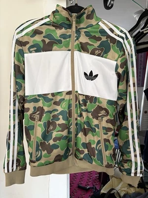 A Bathing Ape Baptist x Adidas ABC Camo Track Jacket Green Men’s Size M - Image 1 of 4