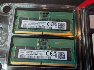 Samsung 16GB (2x8GB) DDR5 5600MHz PC5-44800 CL46 SODIMM RAM (M425R1GB4BB0-CWM) - Picture 1 of 2