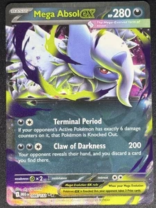Tarjeta Pokémon Mega Absol ex 086/132 Mega Evolution TCG casi nueva - Imagen 1 de 2