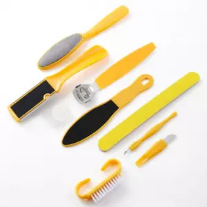 9pcs Pedicure Foot Care Set - Stainless Steel Callus Remover & Dead Skin Tools - Picture 1 of 8