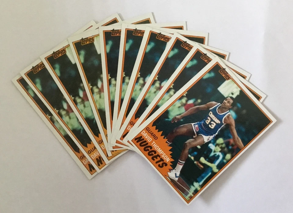 UNA TARJETA AFILADA DE VENTA 1981-82 TOPPS #12 DAVID THOMPSON  Foto 1 de 1