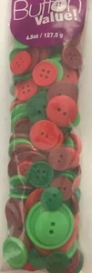 CHRISTMAS  Button value set~4.5 oz.~NICE! SO USEFUL!! Quick Ship! - Picture 1 of 1