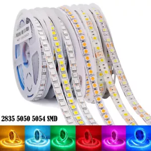 5m 12V 2835 5050 5054 LED Strip Lights SMD Flexible Tape Kitchen Lighting Band - Picture 1 of 42