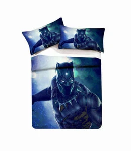 Conjunto de ropa de cama edredón edredón blindado azul pantera estampado 3D - Imagen 1 de 6