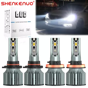 For Cadillac SRX 2010-2016 Combo 9005+H11 LED Headlights Bulbs High Low Beam Q8 - Picture 1 of 13