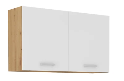 Hängeschrank Buffet Küche Mario 100 Küchenzeile Einbauküche Weiss Eiche Artisan - Bild 1 von 2