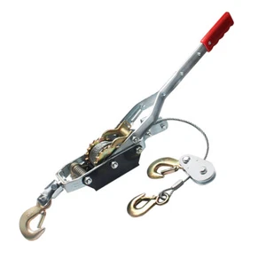 2Ton / 4Ton Hoist Ratchet Hand Lever Puller Come Along Strong Alloy Hooks Cable - Picture 1 of 21