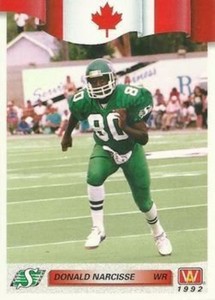 #23 Don Narcisse - Saskatchewan Roughriders - 1992 All World CFL Football