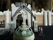 Courtyard Fountian, amazing detail, RPG D&D terrain Mage Knight Warhammer castle