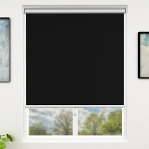 Sunfree Blackout Roller Shades Window Shades Cordless Blackout Window Blinds ... - Picture 1 of 8