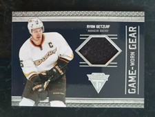2011-12 Panini Titanium Game Worn Gear #25 Ryan Getzlaf