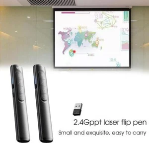 Wireless USB Powerpoint Presentation Laser-Pointer Clicker Remote Control Pen.ne - Photo 1/19