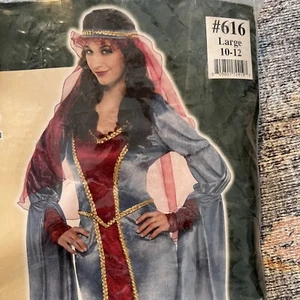 Renaissance Queen Adult Medieval Dress Ren Fest Cosplay Large 10/12 - Picture 1 of 6