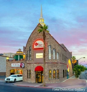 The Fast Lane Wedding Chapel, Las Vegas, Nevada - Vintage Photo Print - Picture 1 of 1