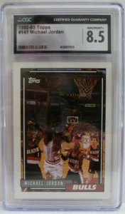 1992-93 Topps Basketball Michael Jordan #141 CGC 8.5 NM/Mint+ Chicago Bulls - Picture 1 of 2