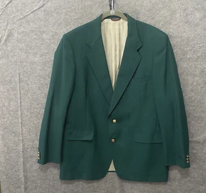 Hart Schaffner Marx Jack Nicklaus Blazer Sz 46 (48 Chest) Green Masters Golf - Picture 1 of 11