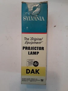 🌴 Vintage SYLVANIA DAK Projektorlampe Blau Top 500 Watt 120 Volt - Nos - Bild 1 von 2