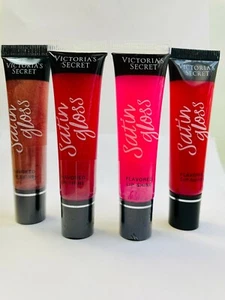 Victoria's Secret Satin Gloss Flavored Lip Shine, .46 oz  Full Size  YOU CHOOSE  - Picture 1 of 5