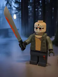 Minifigure Jason Venerdì 13 in scala grande 8,5" - 9,5" stampata in 3D - Foto 1 di 6