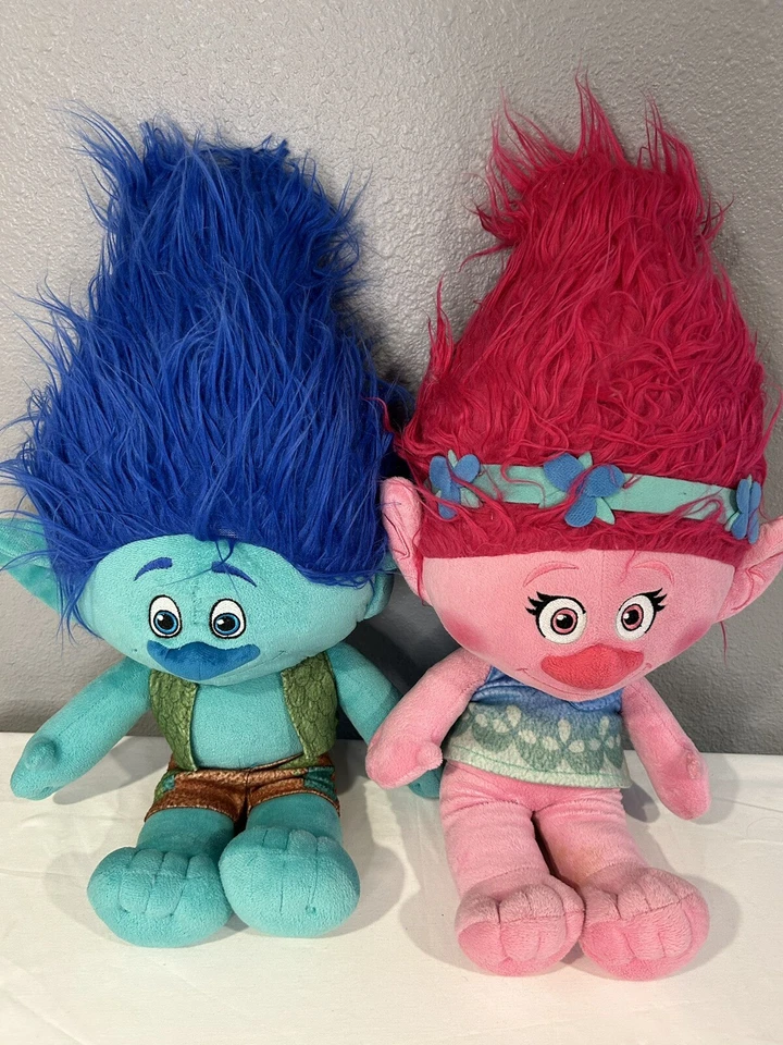 Peluche Dreamworks 22” Trolls Branch & Poppy 2018 Foto 1 de 1