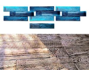 Juego de estampillas alfombrilla de poliuretano ÁRBOL VIEJO (3+1) | Textura de estampado de cemento de hormigón - Imagen 1 de 16