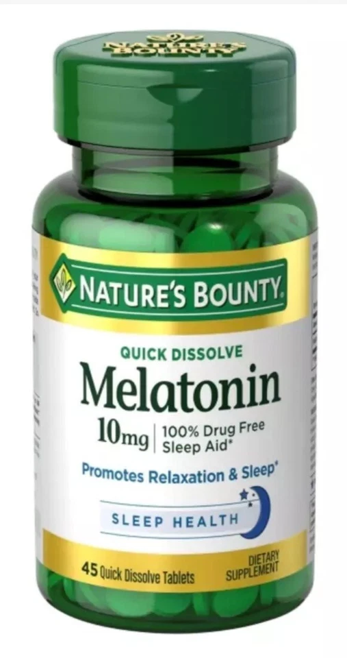 Nature's Bounty Melatonin 10 MG Quick Dissolve Tablets 45 EA