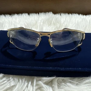 Monturas de gafas Fendi de gran tamaño vintage solo ornamentadas Italia logotipo de metal RARO - Imagen 1 de 16
