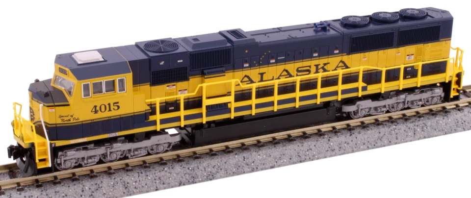 KATO 1766411 N SCALE SD70MAC ALASKA RR #4015 Spirit of North Pole 176-6411 DC - Image 1 of 1