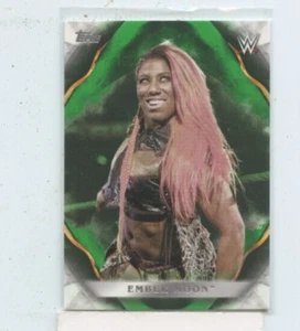 EMBER MOON 2019 Topps WWE Undisputed Green Parallel Base Card #D /50 - Picture 1 of 1