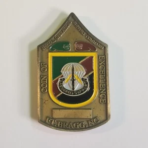 U.S. SPECIAL FORCES SUPPORT COMMAND - COMMAND SERGEANT MAJOR - CHALLENGE COIN 2" - Picture 1 of 2